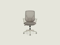 Shappa A19 quality desk chair grey - breathable mesh back and adjustable armrests