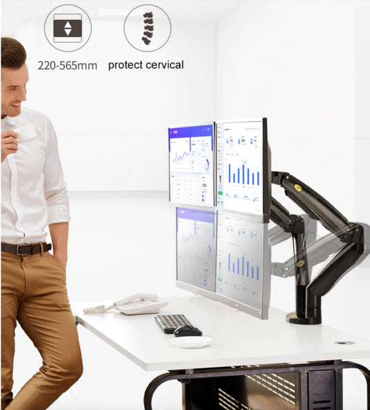 NB F195A Dual Monitor Mount