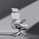 Smile foldable ergonomic chair in small apartment home office workspace setting - space-saving design