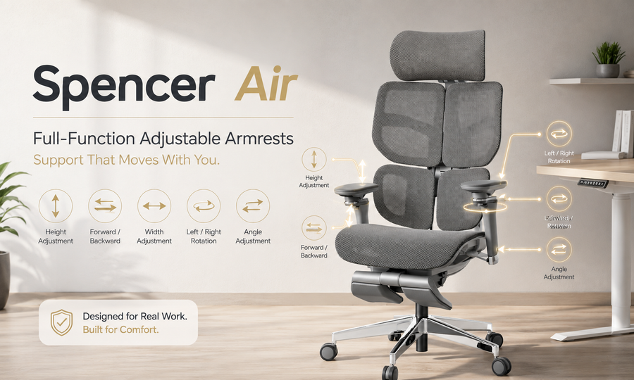 Why Spencer Air Uses Full-Function Adjustable Armrests — Not Just Another “6D” Label