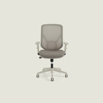 Shappa A19 quality desk chair grey - breathable mesh back and adjustable armrests