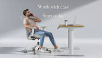 A19 desk chair reclining feature in use - comfortable tilt position with 102° to 125° angle adjustment