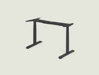 Shappa MS2 electric standing desk legs in black - dual motor square tube frame only