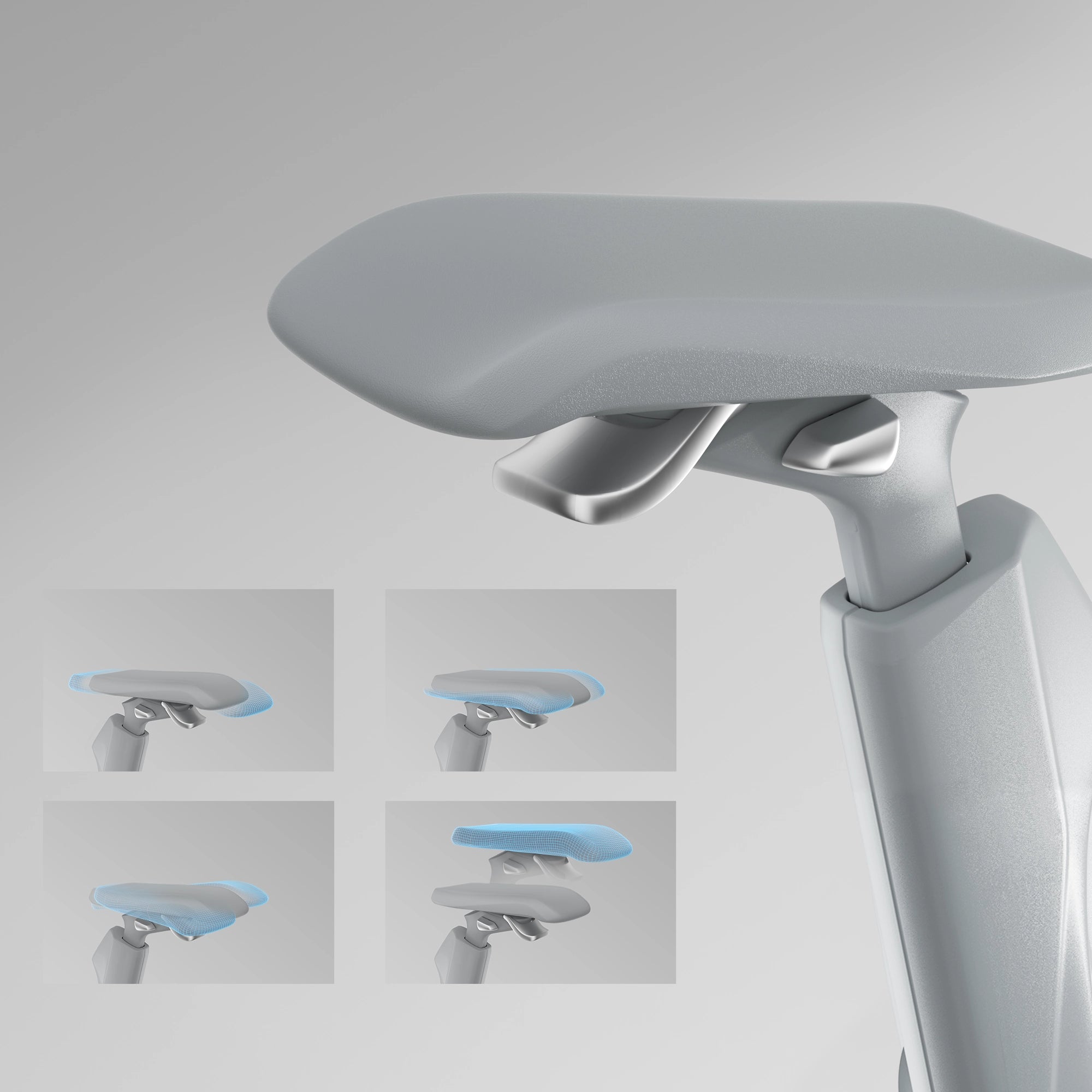 Shappa S5 ergonomic office chair 4D armrests, adjustable in height, width, depth and angle