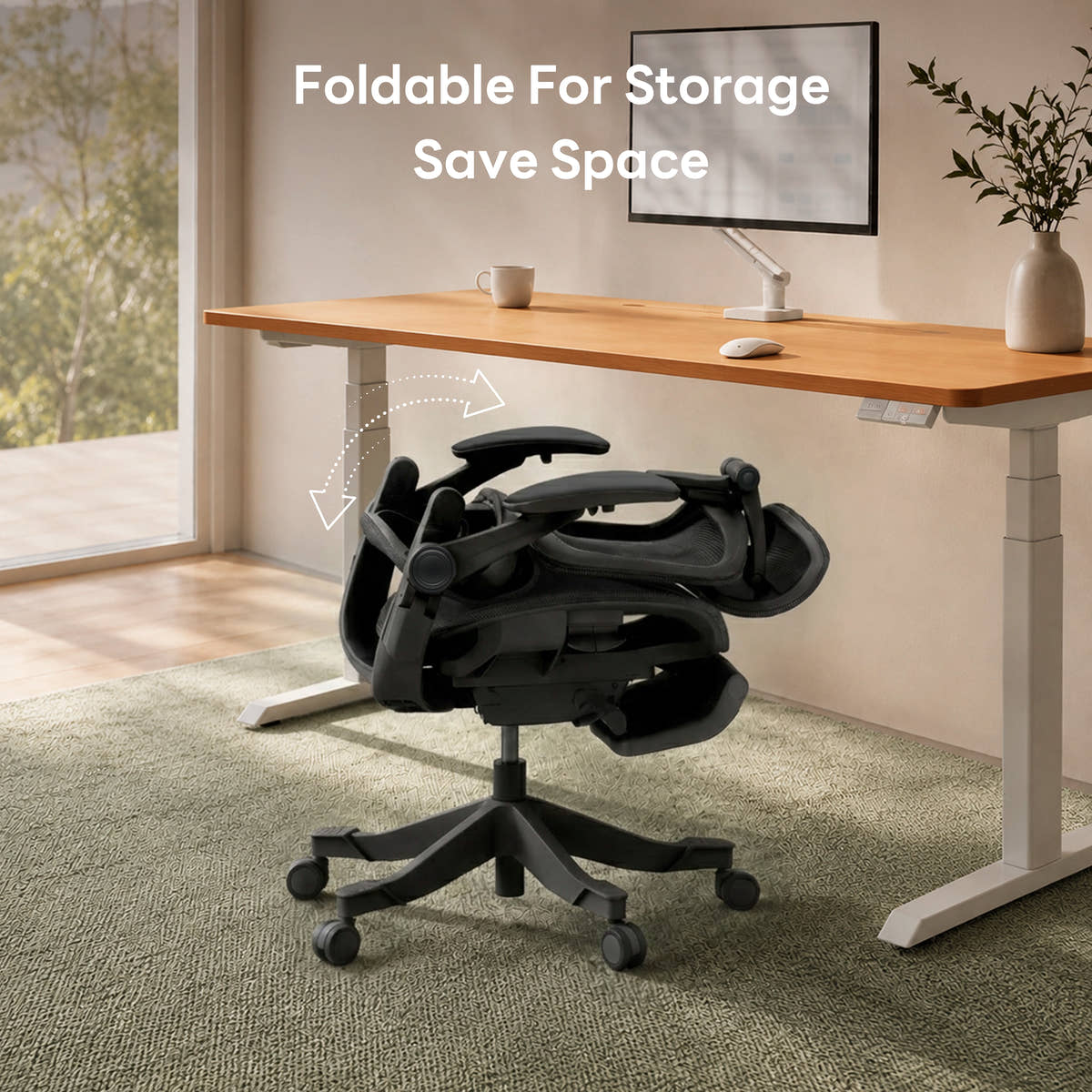 Shappa Smile Pro ergonomic chair foldable design