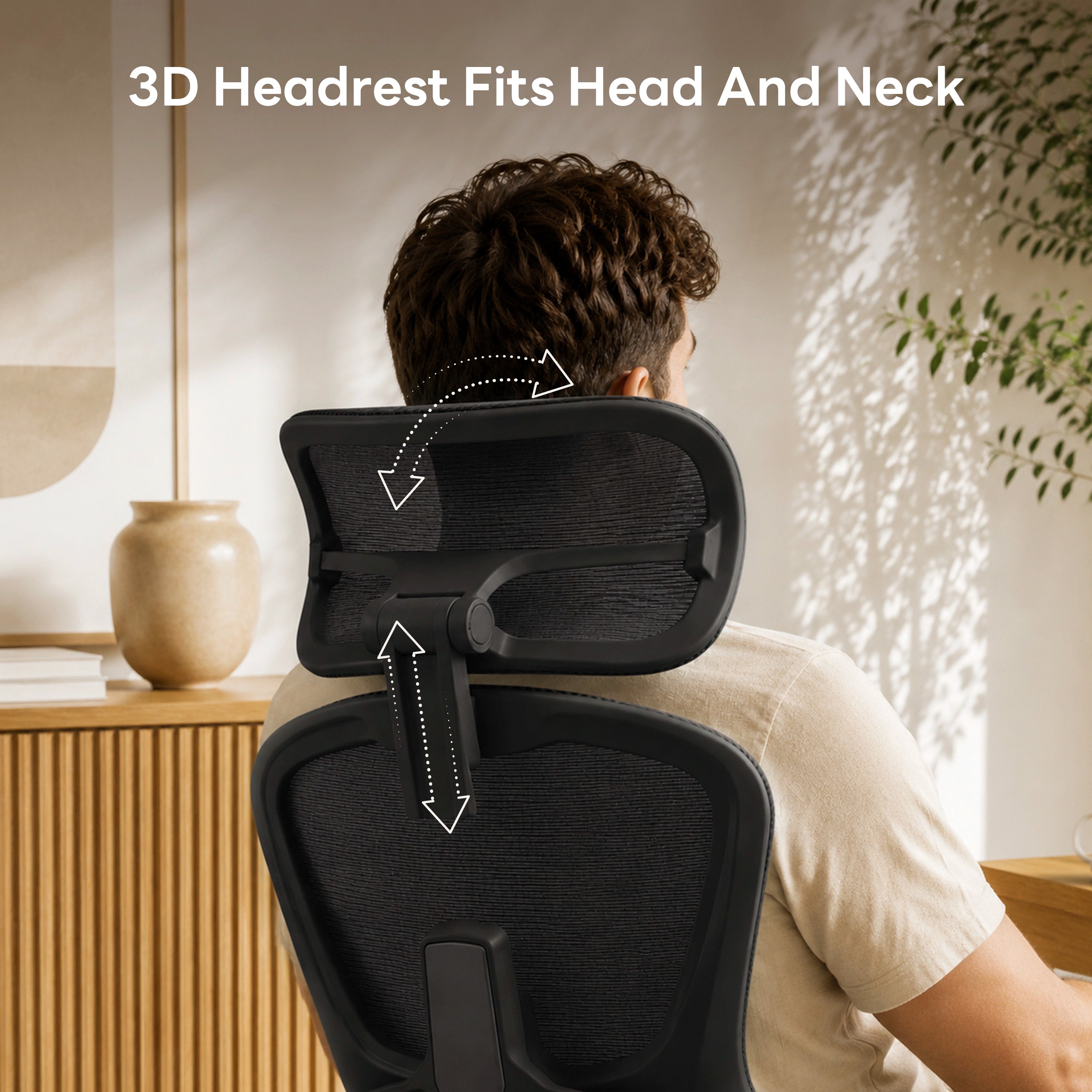 Shappa Smile Pro ergonomic chair adjustable headrest