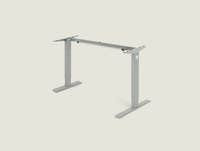 Shappa MS1 electric standing desk frame only in grey - single motor height adjustable sit stand base
