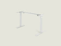 Shappa MS1 electric standing desk frame only in white - angled studio view