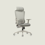 A7 office chair side view showing breathable mesh back and adjustable features