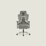S5 ergonomic chair back view showing breathable mesh backrest and headrest with 6-point adjustment system