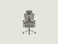 S5 ergonomic chair back view showing breathable mesh backrest and headrest with 6-point adjustment system