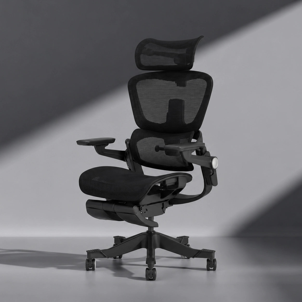 Smile foldable ergonomic chair in small apartment home office workspace setting - space-saving design
