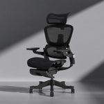 Smile foldable ergonomic chair in small apartment home office workspace setting - space-saving design
