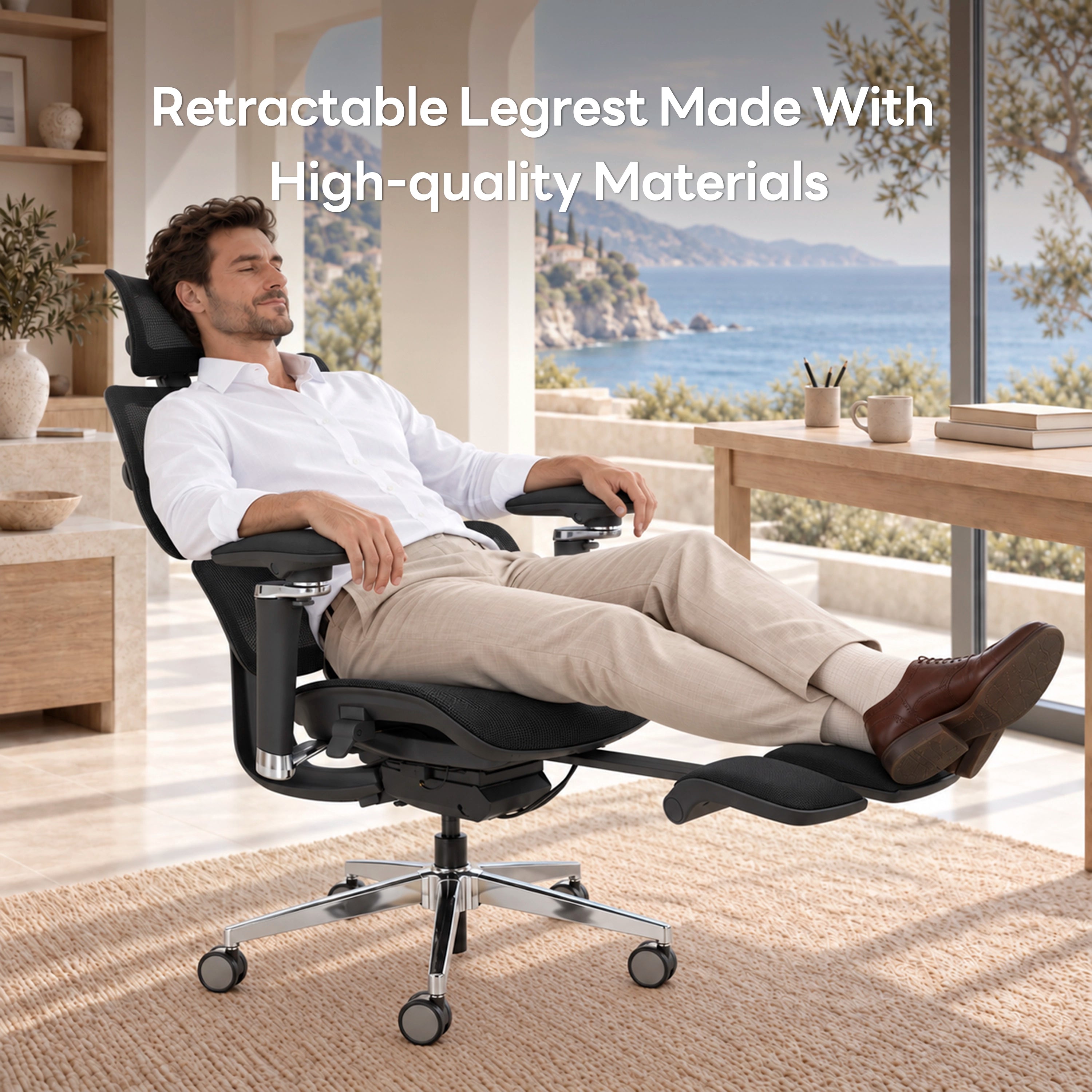 Spencer Air Black with extended footrest