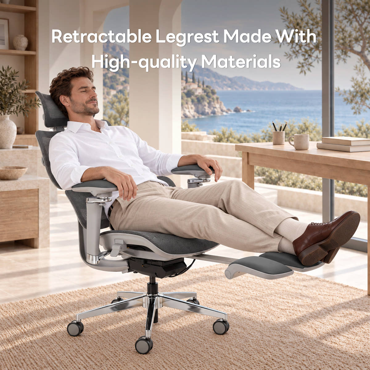 Spencer Air Grey with extended footrest