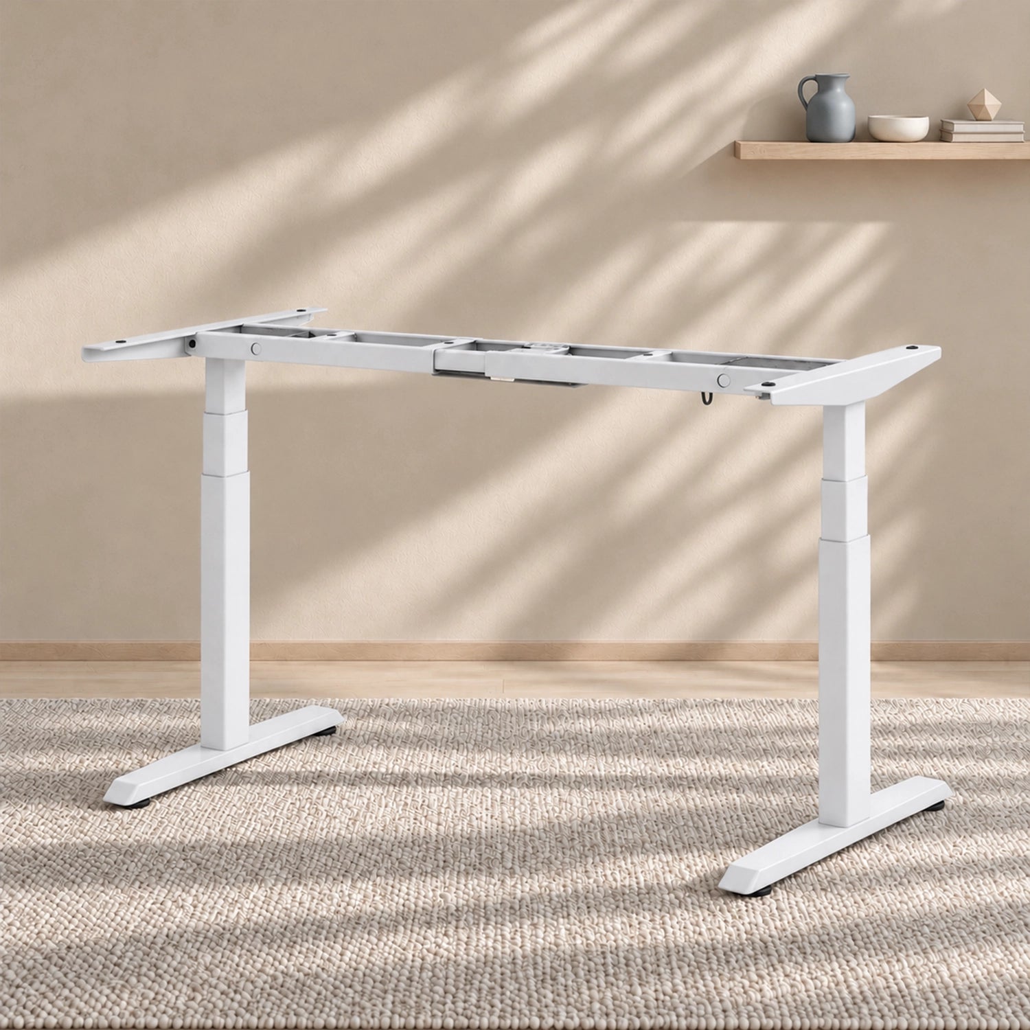 MS2 Desk Frame in a warm home office
