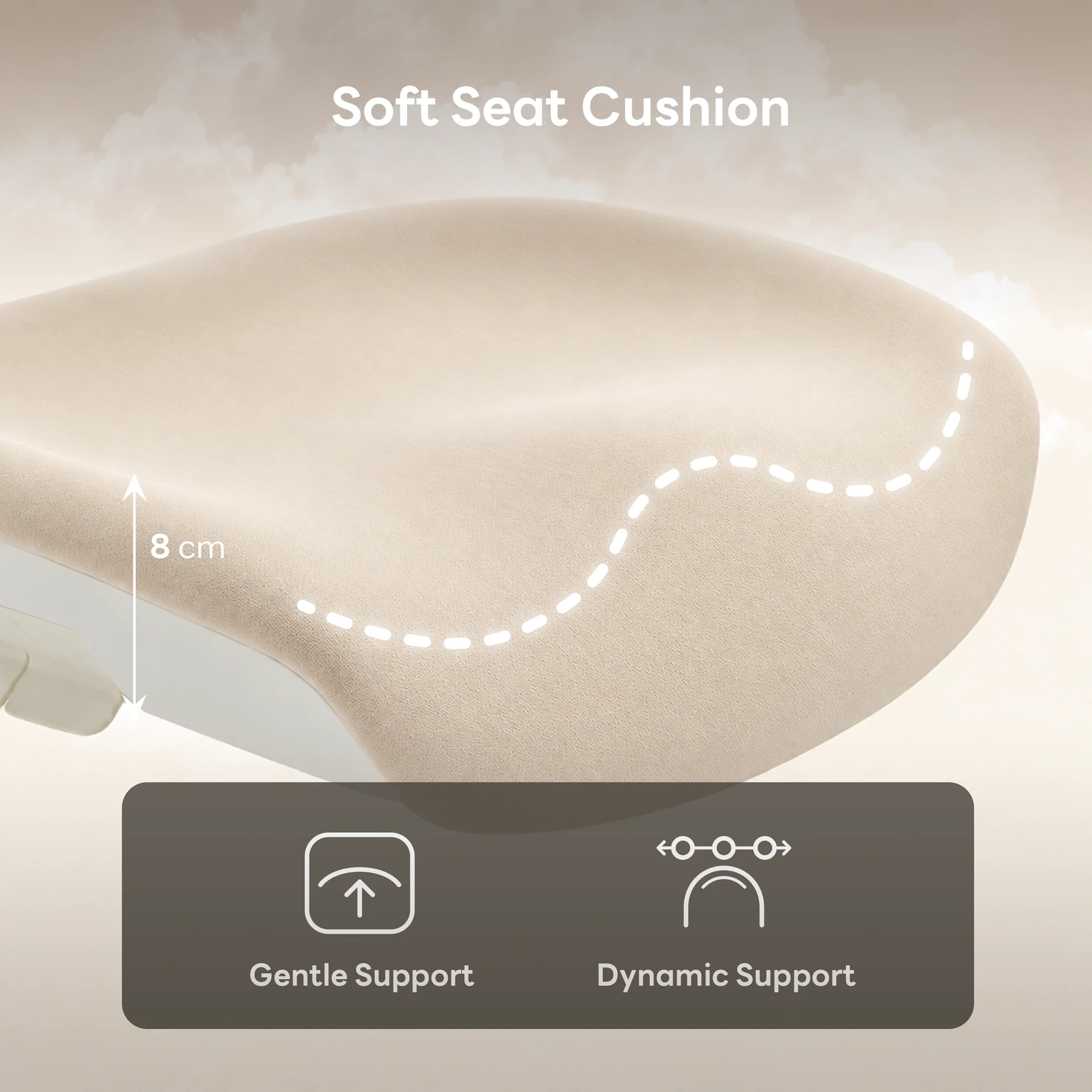 Shappa P1 Lady ergonomic chair seat cushion