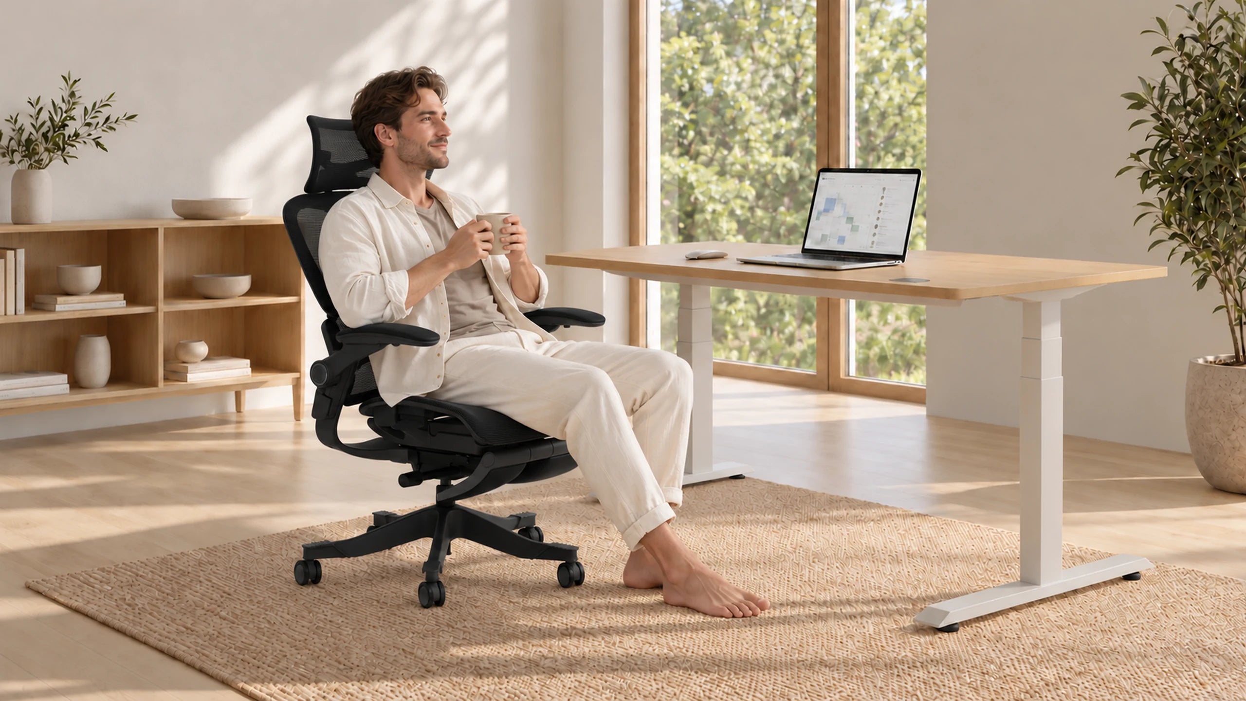 A relaxed break in the Smile Pro chair